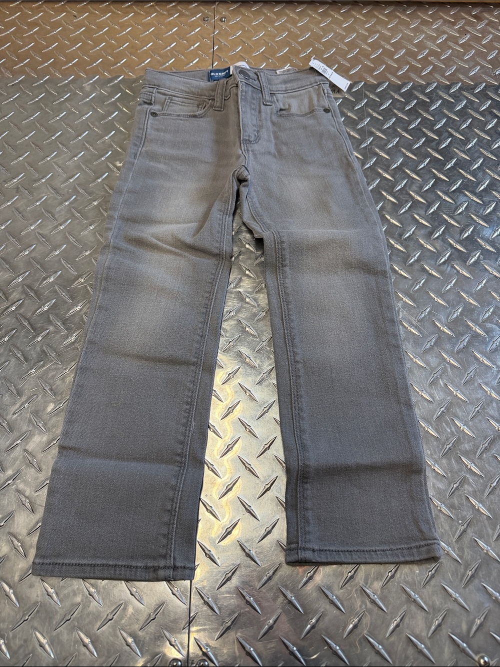 Old Navy Boys Gray Straight-Leg Jeans